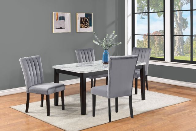 Crown Mark Pascal Gray Dining Side Chair-1