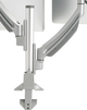 Chief® Kontour™ Silver K1C 2 Monitors Dynamic Column Mount-1