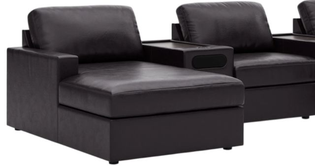 Signature Design by Ashley® ModMax II 5-Piece Black U-Shape Sectional with Chaise and Audio Consoles-1
