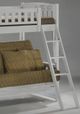 Night & Day Furniture™ Cinnamon White Twin/Full Futon Bunk Bed-1