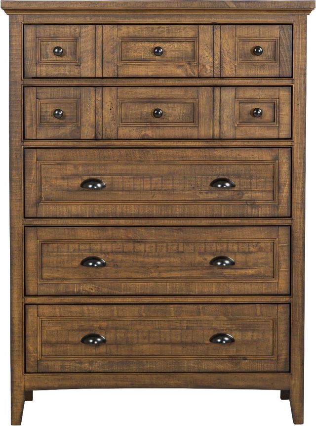 Magnussen Home® Bay Creek Toasted Nutmeg Drawer Chest-3