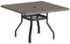 Homecrest™ Outdoor Living Customizable Stonegate Aluminum/Stone Square Outdoor Dining Table with Hole -0