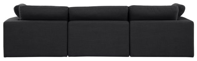 Meridian Furniture Comfy 3-Piece Black Modular Sofa-2
