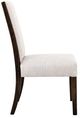 International Furniture Direct Raramuri Stained Dark/White Upholstered Dining Side Chair-1