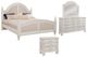 American Woodcrafters 3910 Rodanthe 4-Piece Dove White Woven Queen Bedroom Set-0