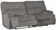 Signature Design by Ashley® Coombs Charcoal Two Seat Reclining Power Sofa-1