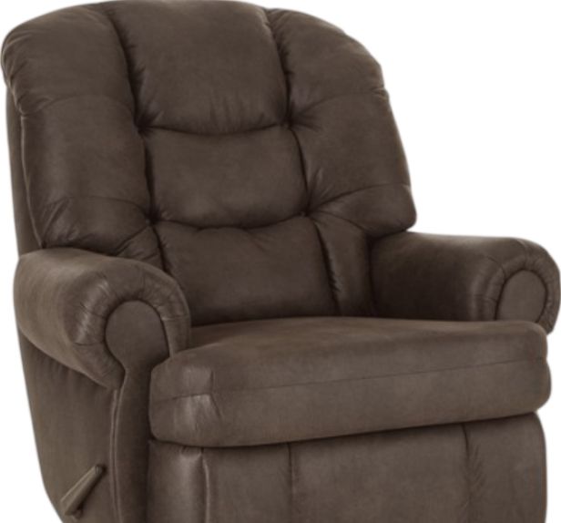 American Wholesale Furniture King Comfort Walnut Manual Recliner-1