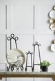 A & B Home Cormac Dark Bronze Large Metal Plate Holder-2