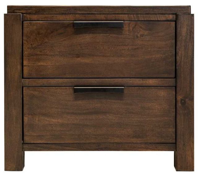 International Furniture Direct Raramuri Black Nightstand-4