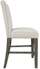 Jofran Inc. Telluride Beige/Driftwood Upholstered Counter Stool-4
