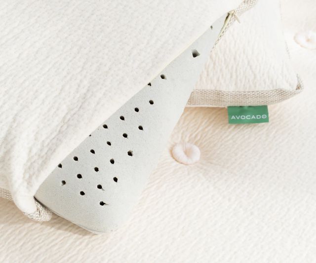 Avocado Molded Latex Medium Firm Standard Pillow-3