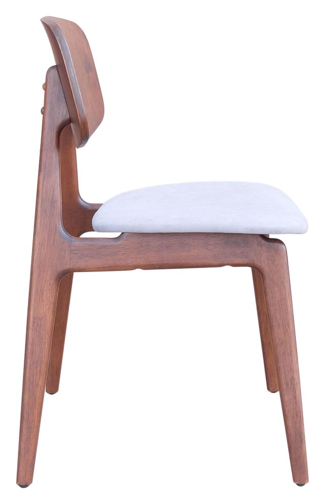 Zuo® Modern Othello Light Gray Dining Chair-2