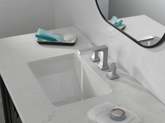 Delta Velum™ Chrome 2-Handle Lever Widespread Bathroom Faucet-1