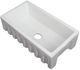 ZLINE Venice 30" White Matte Farmhouse Single Bowl Fireclay Kitchen Sink-2