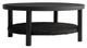 Armen Living Cayman 3-Piece Black/Dark Gray Aluminum/Fabric Outdoor Conversation Set-4