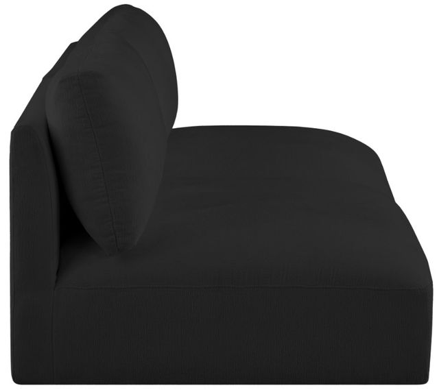 Meridian Furniture Ease 2-Piece Black Armless Sofa-1
