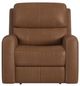 Flexsteel® Linden Caramel Power Recliner with Power Headrest and Lumbar-1
