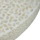 A & B Home Capella Cream Capiz Coffee Table with Gold Base -3