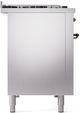 Ilve® Nostalgie II Series 48" Stainless Steel Pro Style Dual Fuel Range-3