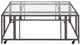 Coaster® Adri Glass Top Coffee Table with Black Nickel Base-1