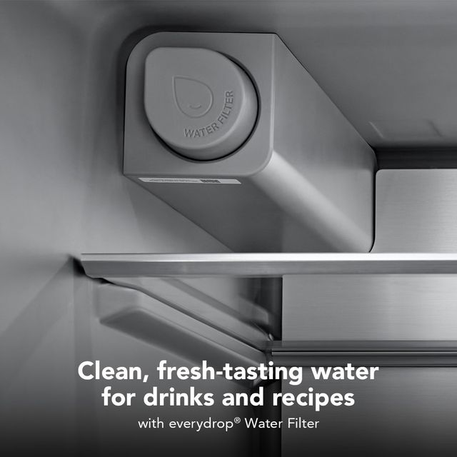 KitchenAid® 29.51 Cu. Ft. Black Ore French Door Refrigerator with Exterior Water and Ice and FreshChill™ Full-Width Refrigerated Drawer-3