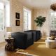 TOV Furniture Tarra Black Fluffy Oversized Accent Chair-1