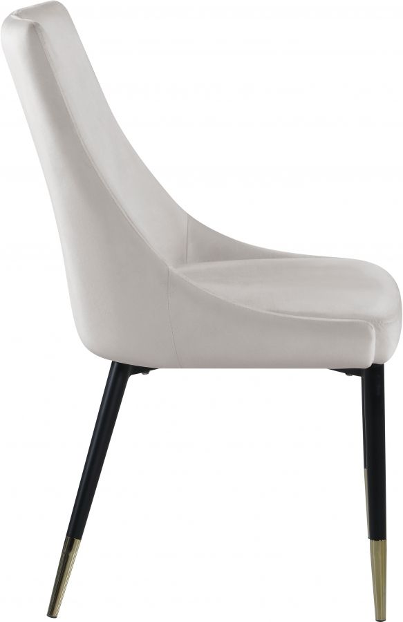 Meridian Furniture Sleek Cream Dining Chair-2