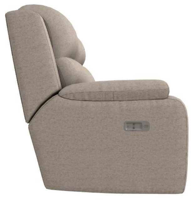 La-Z-Boy® Dorian Bisque Power Reclining Loveseat with Console and Headrest-3