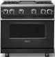 Viking® 7 Series 36" Antique Bronze Pro Style Natural Gas Range with Griddle-2