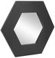 A & B Home Black Hexagon Wall Mirror-0