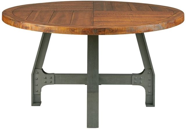 Olliix by INK+IVY Amber/Graphite Lancaster Round Dining/Gathering Table-0