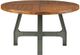 Olliix by INK+IVY Amber/Graphite Lancaster Round Dining/Gathering Table-0