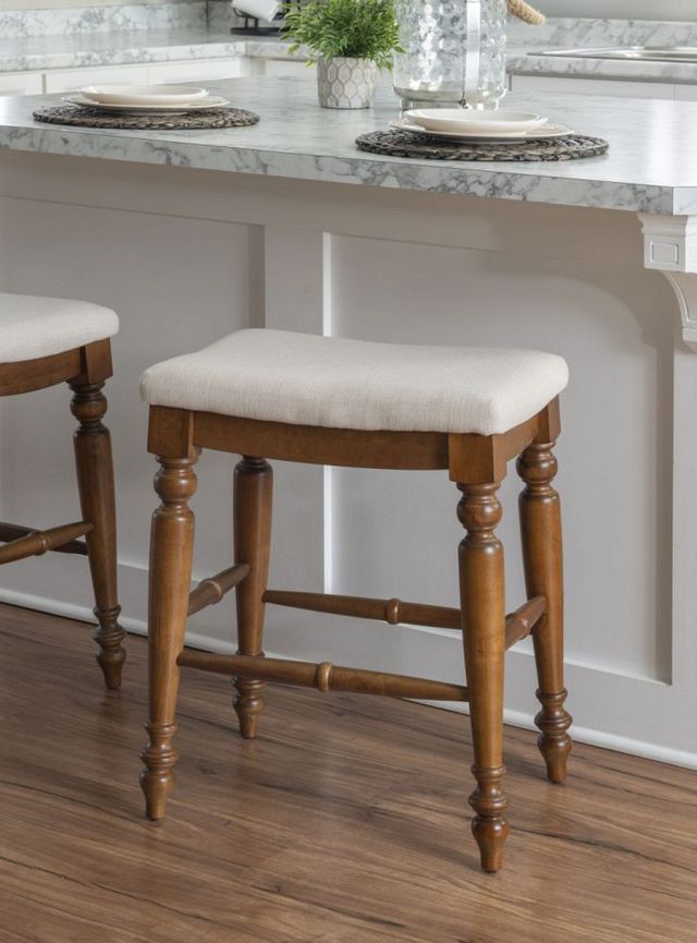 Linon Marino Antique Walnut Counter Stool-1