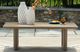 Signature Design by Ashley® Serene Bay Dark Brown Aluminum Outdoor Coffee Table-4