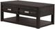 A & B Home Black Cocktail Table with 2 Drawers-0