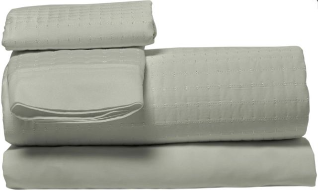 Dreamfit® DreamChill™ 5-Piece Sage Enhanced Bamboo™ Quilted Split California King Sheet Set-0