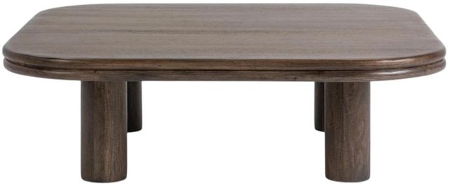 Classic Home Miranda Cocoa Brown Square Coffee Table-2