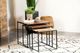 Coaster® Belcourt 3-Piece Natural Square Nesting Tables with Black Metal Frame-1