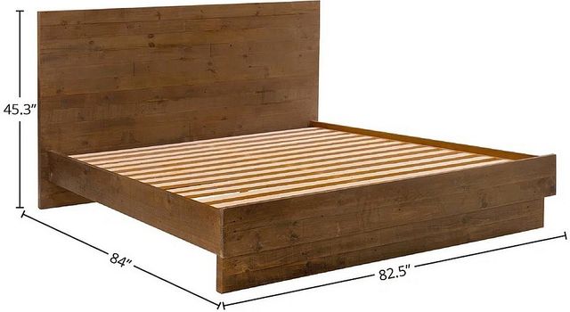 LH Home Nevada Dark Driftwood King Bed-2