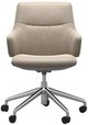 Stressless® by Ekornes® Customizable Mint Large Low Back Home Office Arm Chair-1