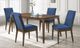 New Classic® Home Furnishings Maggie 5-Piece Blue/Walnut Dining Set-1
