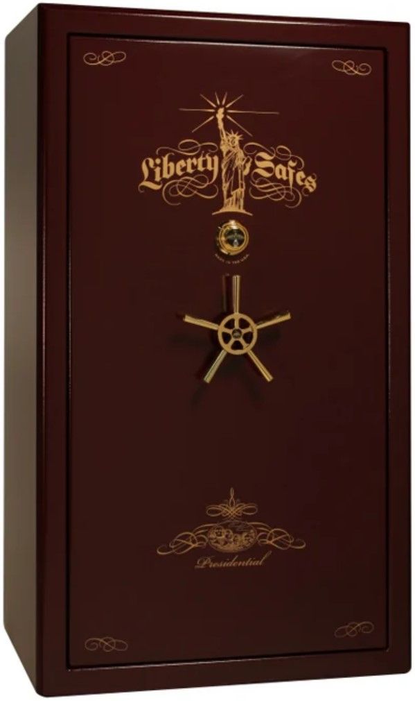Liberty Safe Presidential Burgundy Marble 50 Mechanical Lock Gun Safe-0
