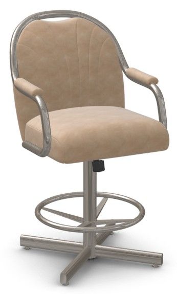 Chromcraft Customizable Bridges Swivel Tilt Counter Height Dining Stool-0