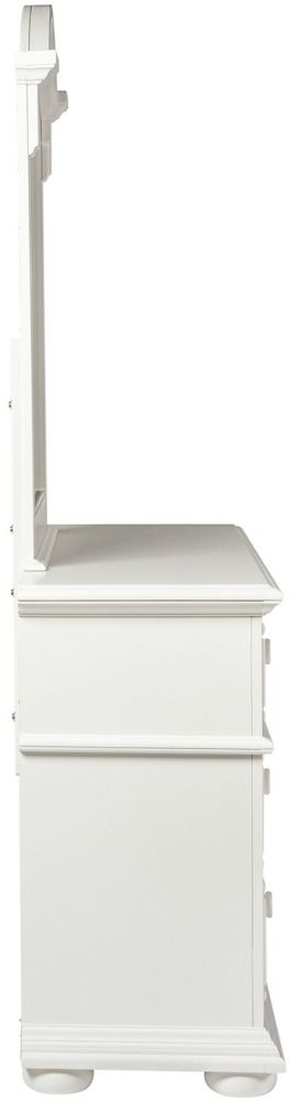 Liberty Furniture Summer House Oyster White Youth Dresser and Mirror-3