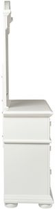 Liberty Furniture Summer House Oyster White Youth Dresser and Mirror-3