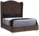 Century® Customizable Details Wing Bed Upholstered Wing Tall Headboard Queen Panel Bed-0
