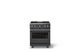 Viking® 5 Series 30" Cast Black Pro Style Gas (LP) Range with Polished Chrome Trim-3