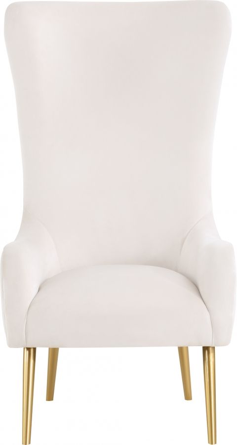 Meridian Furniture Alexander Cream Velvet Accent Chair-1