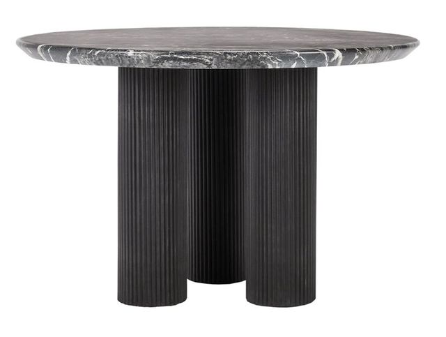 Classic Home Adrian Black 47" Outdoor Concrete Dining Table-1