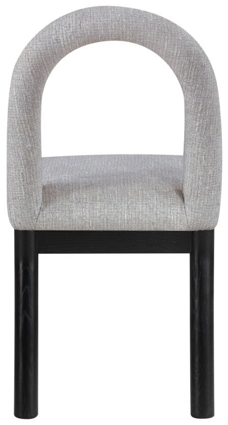 Meridian Furniture Conrad Gray/Black Upholstered Dining Chair-3